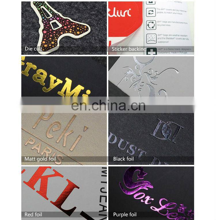 custom die cut clothing label hang tags