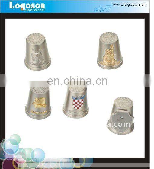 custom collection denmark and brazil souvenirs metal sewing souvenir thimbles