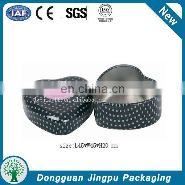 Empty heart shaped candles tin can for packaging