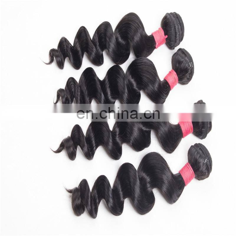 9A Popular Loose Wave Indian Bundles More Soft Hair Full Ends Weaves