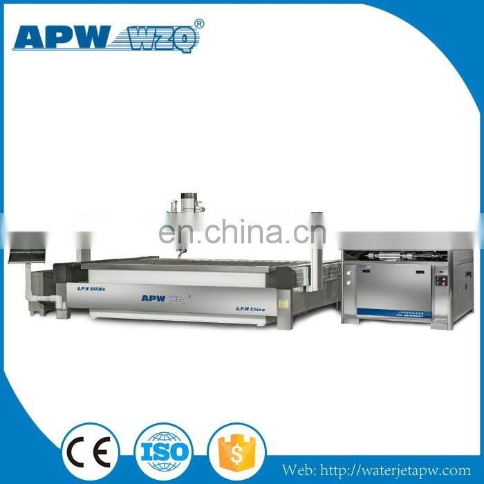 Italian CNC high quality Diamond Orifice water jet for metal glass marble with Double Intensifiers Pump