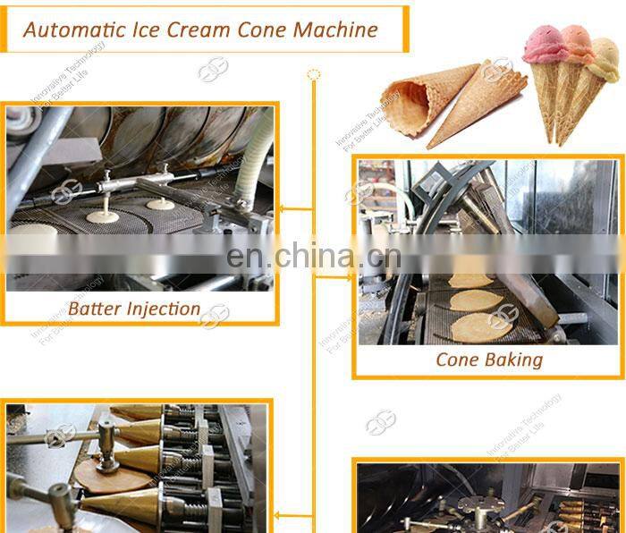 High Quality Commercial Used Crisp Rolled Sugar Waffle Cone Rolling Making Machine Fully Automatic Ice Cream Cone Line For Sale