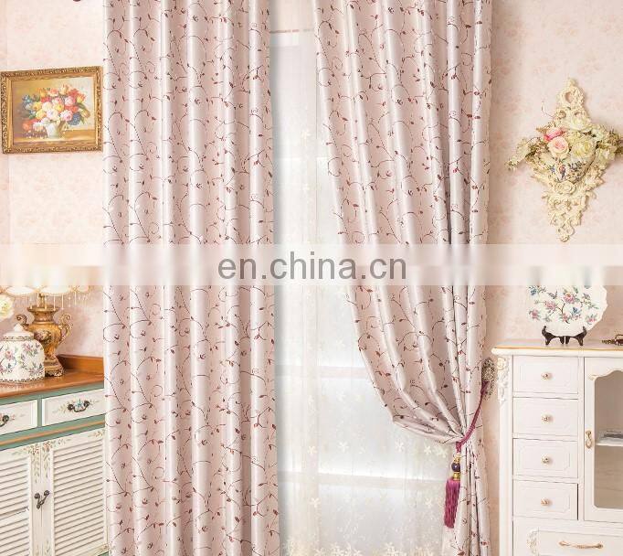 100% polyester jacquard curtain cheap classic design