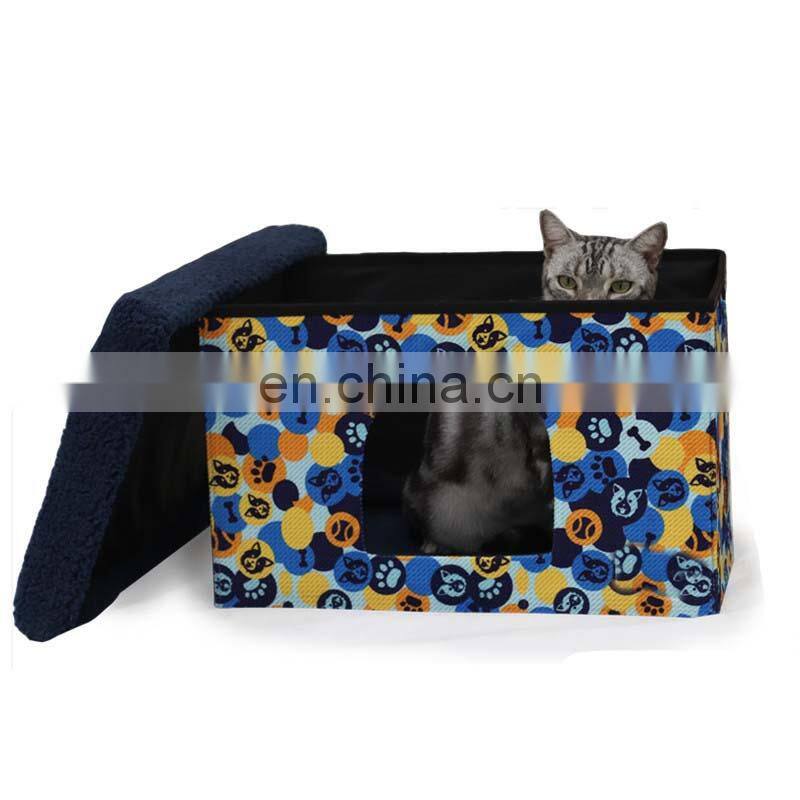 Hot Sale Winter Collapsible Pet Bed Portable Indoor Pet House Bed