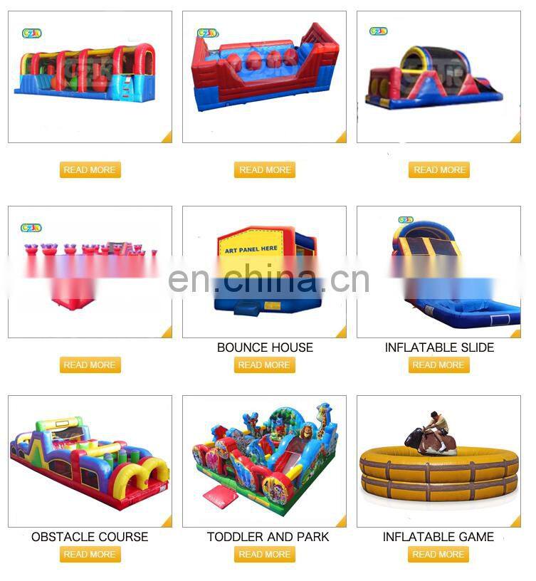 china cheap air big baller wipe out inflatable obstacle course for sale