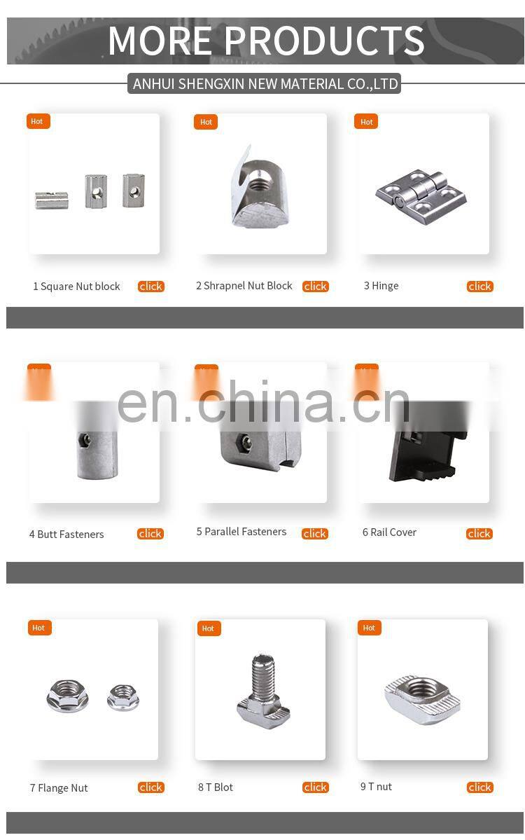 SHENGXIN t slot 2020 extrusion aluminium profile industrial