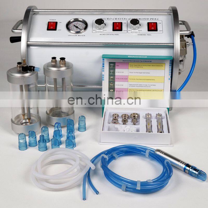 High quality 2 in 1 Crystal and Diamond skin microdermabrasion dead skin cells removal beauty machine