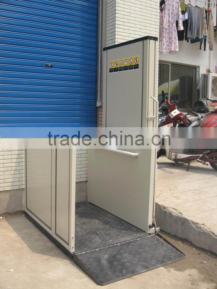 1 - 8m Wheelchair Lift For Disabled People / Home Use Small Elevator
