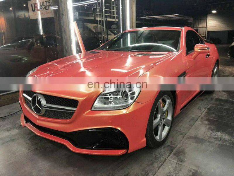 SLK class R172 slk200 slk300 body kit for R172 SLK200 SLK250 SLK300 to WD style with bumpers and exhaust tips