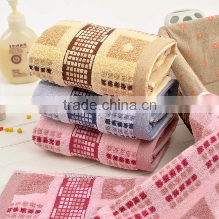 wholesale 100% cotton yarn dyed striped soft face towel