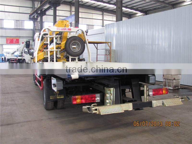 FAW Sliding Platform Recovery Truck With Crane
