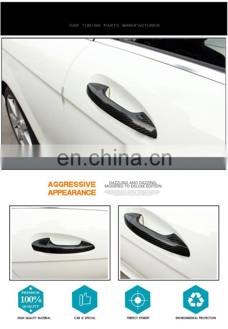 Carbon Fiber Door Handle Cover Trim For Mercedes-Benz C/E class GLC coupe 2Door