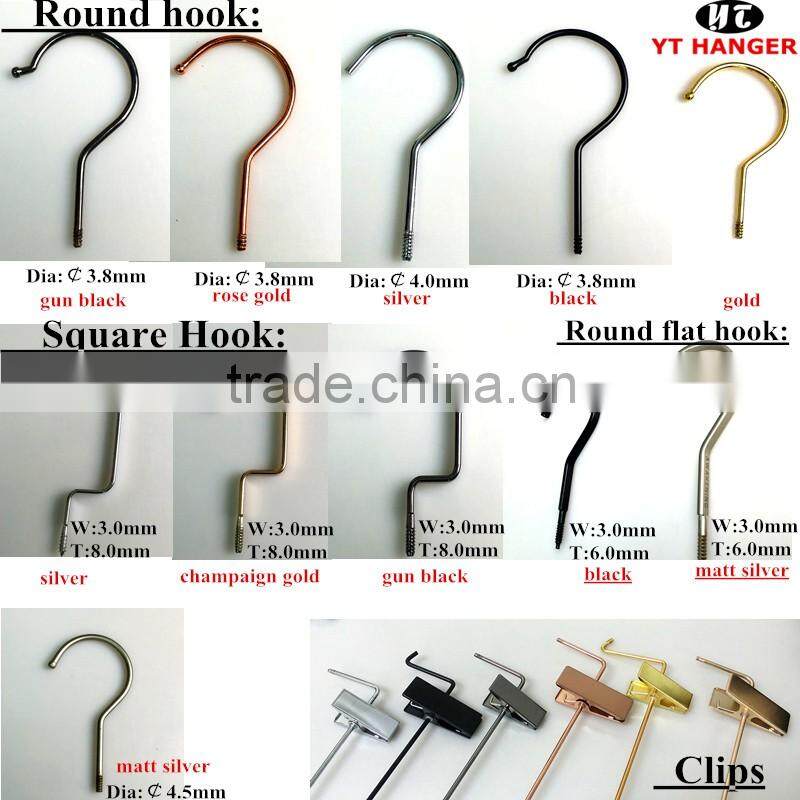 IMY-480 black senior plastic top hanger for wholesale jacket hanger