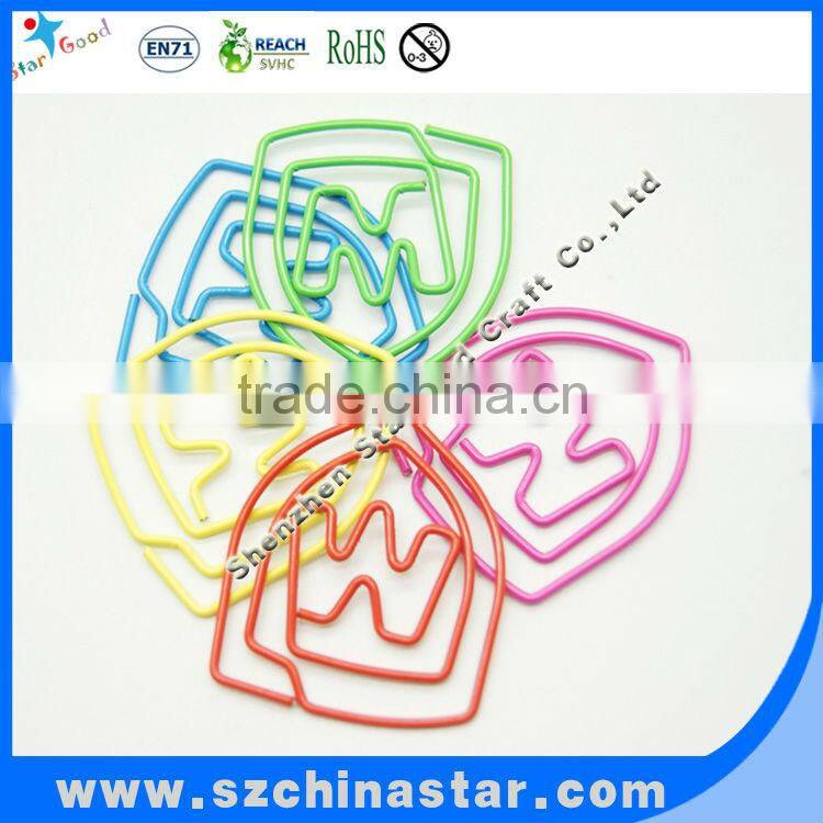 2013Popular and beautiful shaped w paper clips