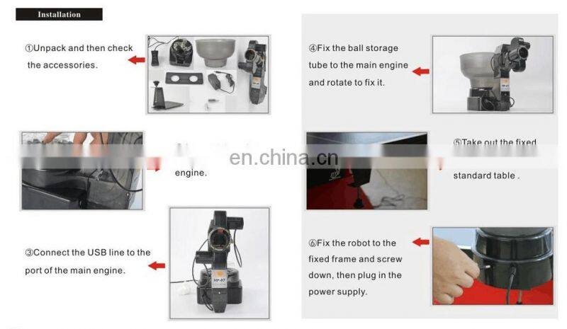 Variable speed table tennis machine pingpong ball machine table tennis robot
