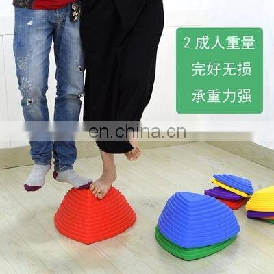 kindergarten plastic unicorn shapes connecting toys Large children game set training balance toy plastic balancing step stone