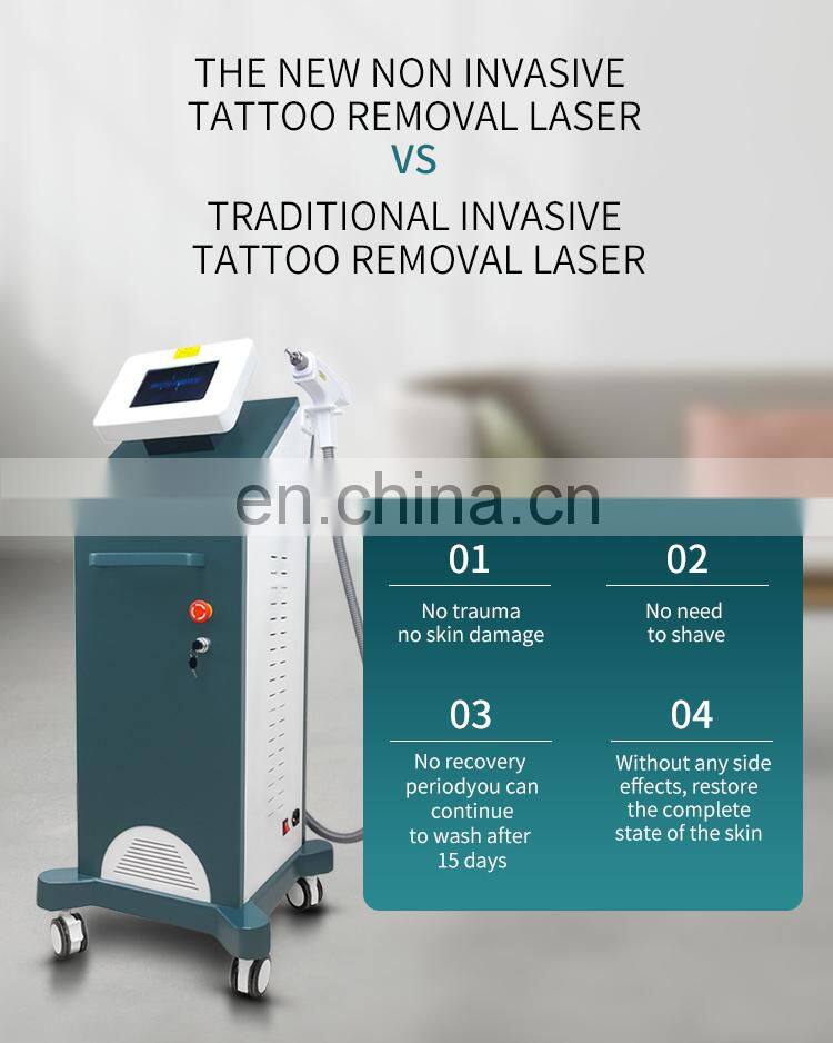 Factory Non Invasive Tattoo Removal Laser Instrument Q Switch ND Yag Laser Machine Eyebrow Pigment Removal Beauty Instrument