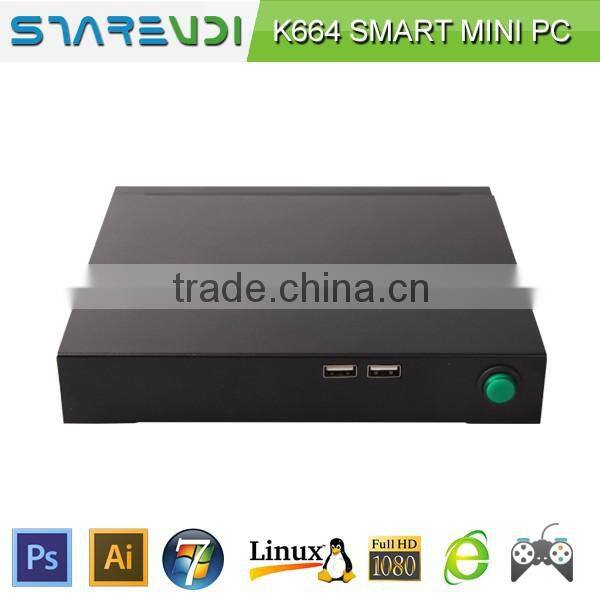 energy-efficient industrial computer mini itx K664 built-in Pentium J2900 2.41G-2.66G CPU 2GB RAM 16GB SSD linux os