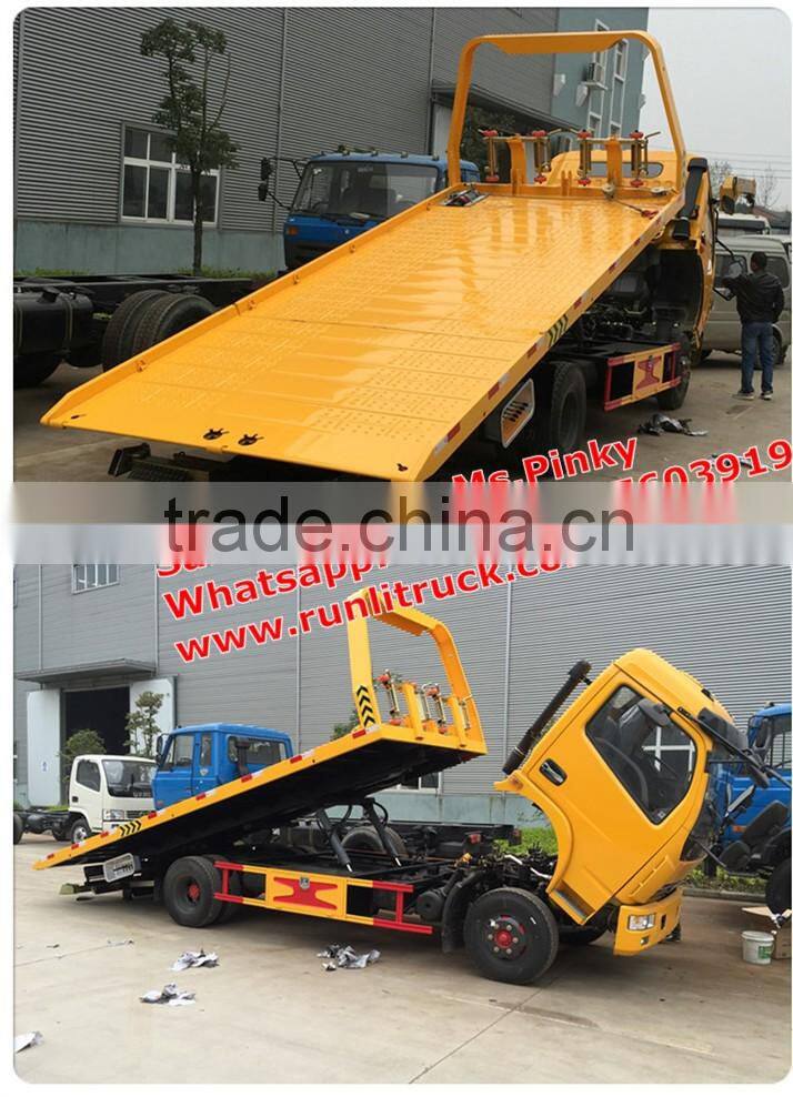 Cheap Price DFAC Towing Truck with Crane Platform 4Tons Wrecker Tow Trucks Hot Sales