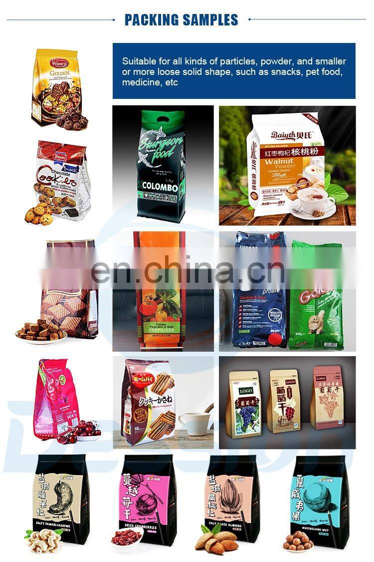 stand-up quad seal automatic pet food packaging machine for Dog