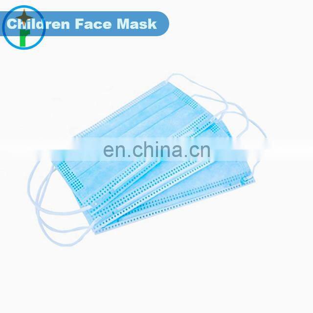 Three lays disposable kids medical face masks non-woven comfortable mask factory direct sale