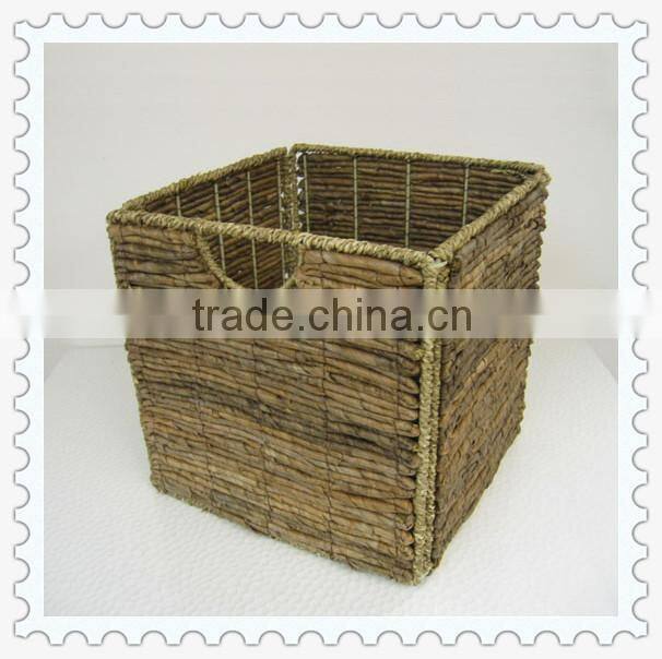 banana leaf woven foldable mesh laundry basket