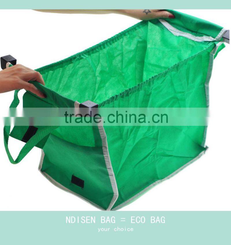 supermarket cart shopping bag carrier with wheel