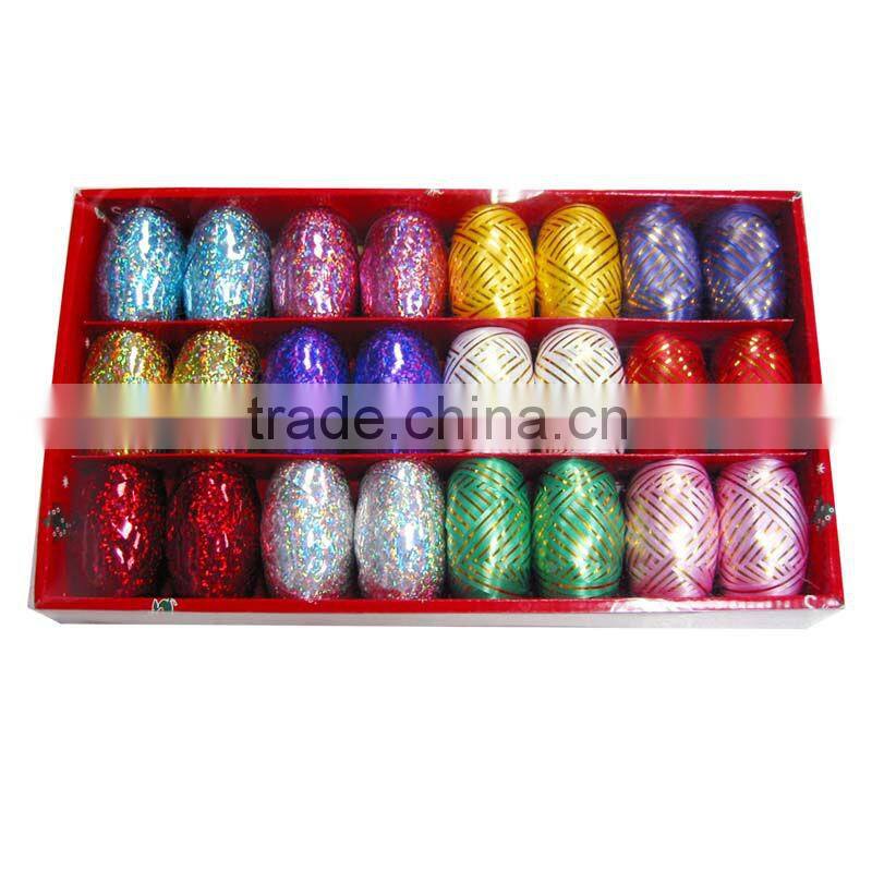 Decorative Christmas Plastic Ribbon/Embossed Curly Ribbon in Different colors with plastic spool