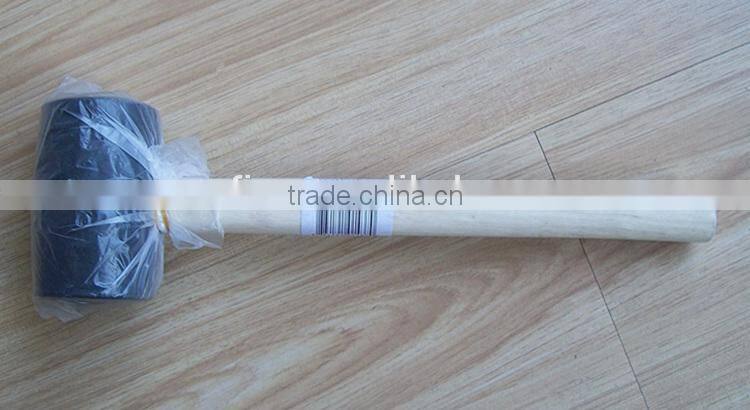 16oz American type superior rubber hammer mallet with wood handle mallet