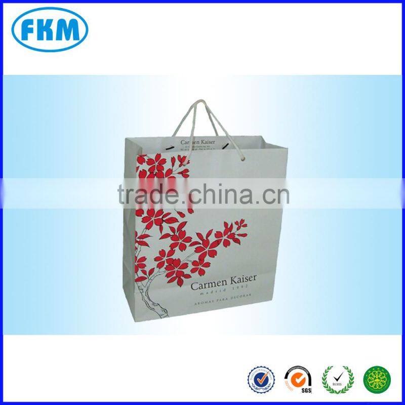 flower printed on paper bag