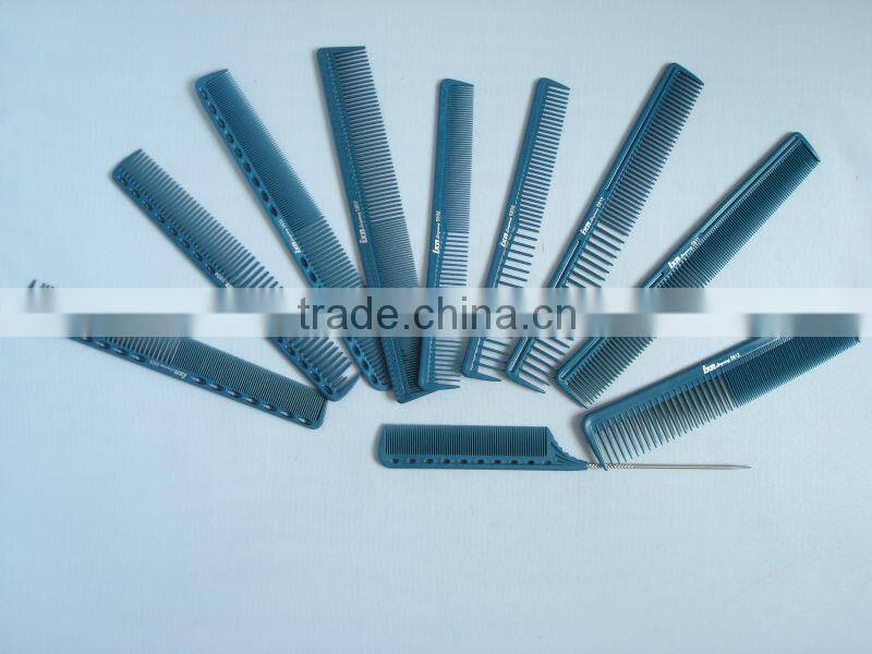 Blue hair cutting comb set