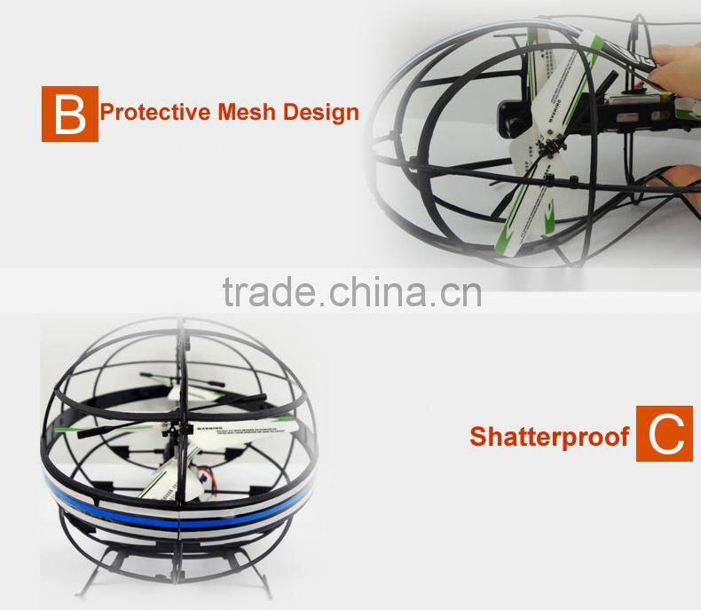 China Manufacture 3 Channel RC Flying Football with gyroscope RC Airship RC Helicopter