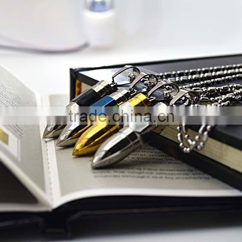 Fashion Jewellery Accessory Pen Head Steel Pendants For Men
