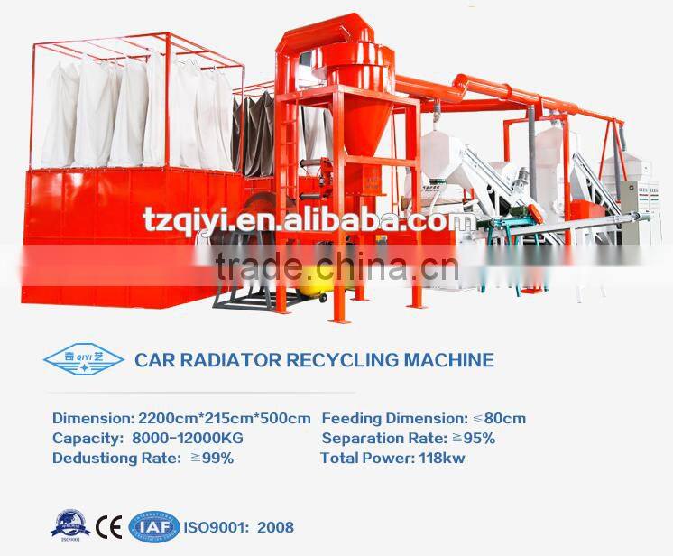 High Quality Proffesional Radiator Copper Aluminium Steel Seprapator Machine