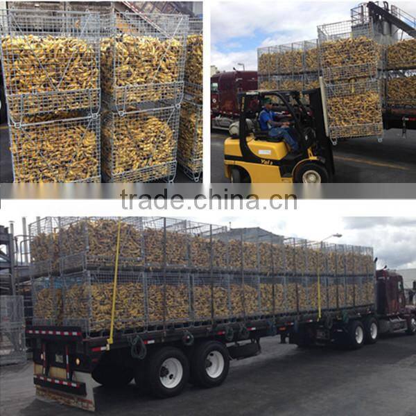 Stackable collapsible pet preforms wire container used for storage