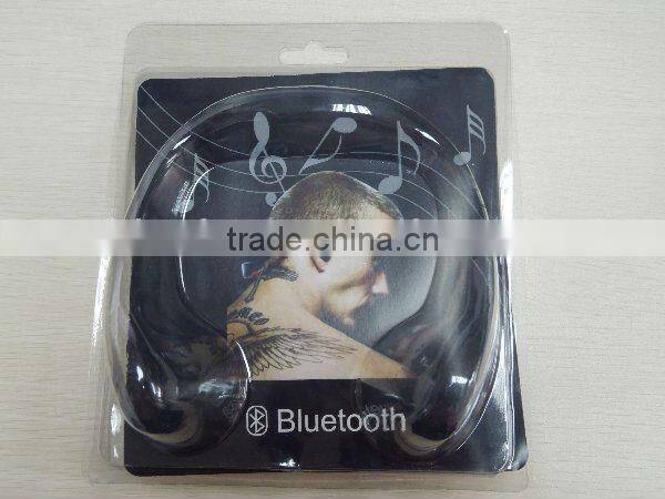 2013 cheap stereo bluetooth mobile headset built-in sport wireless mp3 player