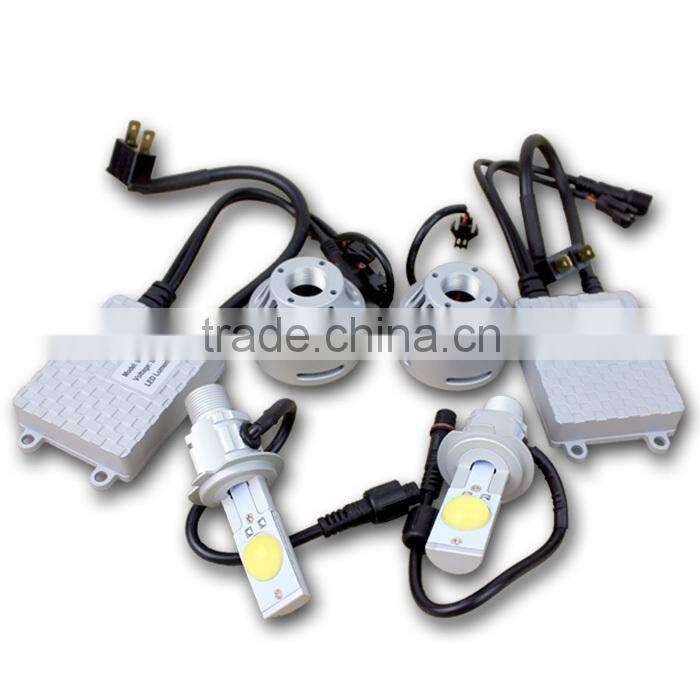 2 years warranty super waterproof 35w 6500k h7 car led headlight with USA customized chip