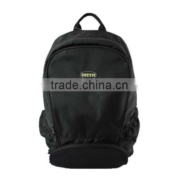 Black waterproof tactical backpack