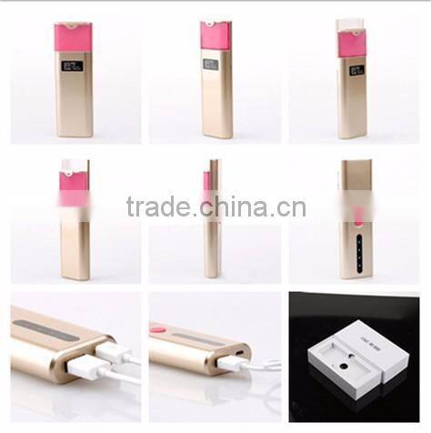 Hot cake in Korea mobile power and nano facial mist sprayer skin care machine