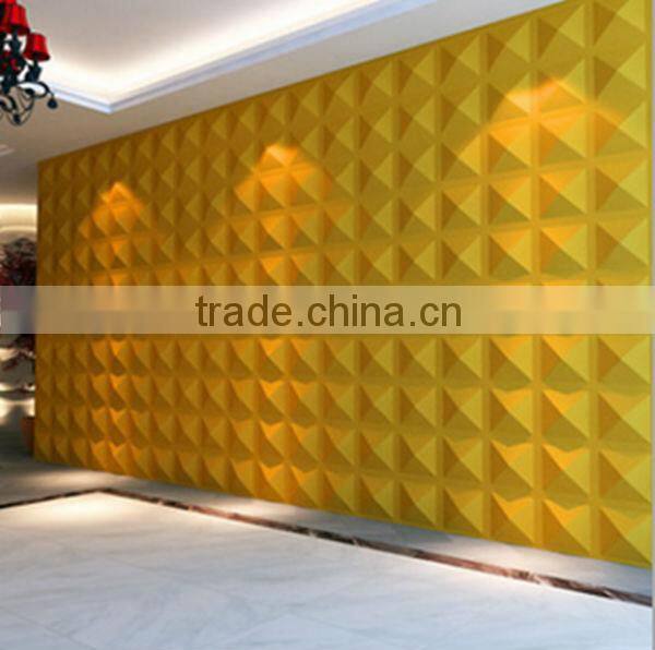 Fashion Eco-friendly 3D effect wall panels decoration