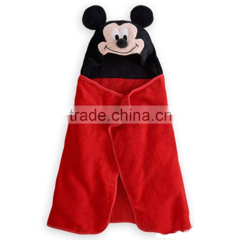100% Painting Cotton Hooded Beach Towel