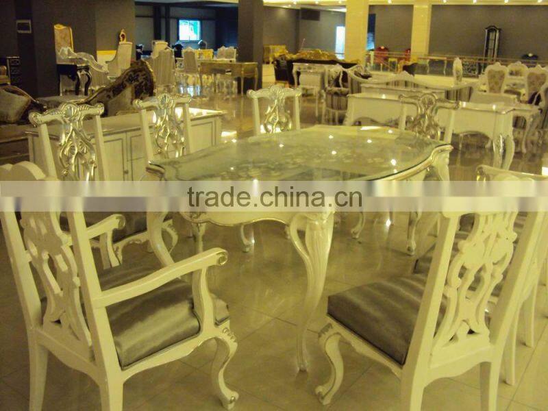French style royal classical dining room sets D1046