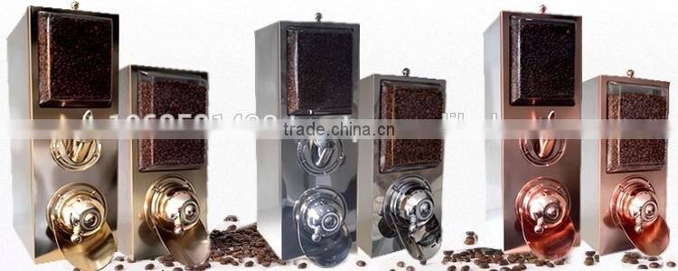 Coffee Bean Dispenser/Coffee Bean Silo/ High Qualified Brass Plated Coffee Silo With Scoop KBN80