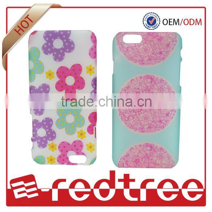 gloss oil water printing + PC+ etui housing for iphone 6