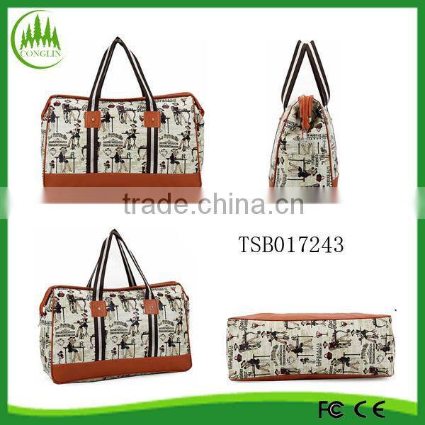 High quality black leisure sports wholesale fashion PU travel bag