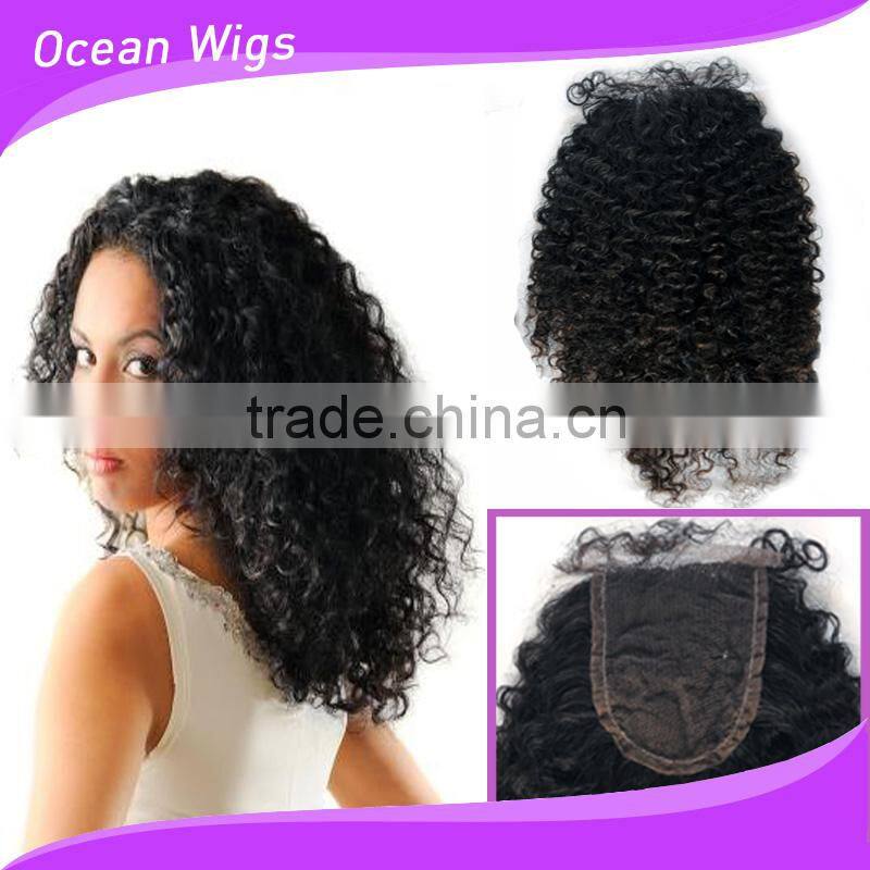 virgin indian kinky curly top closure