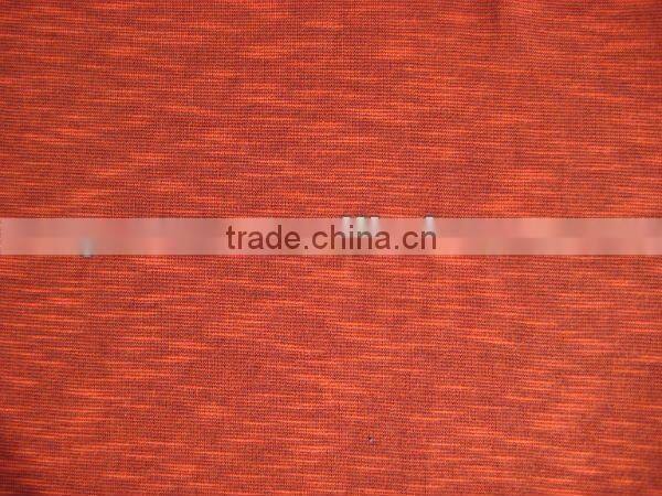 poly viscose knitted fabric melange