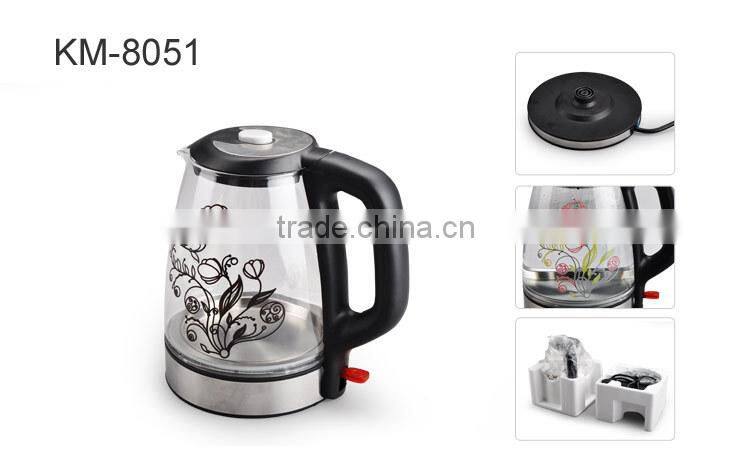 Temperature Resistant Transparent Glass Electric Kettle