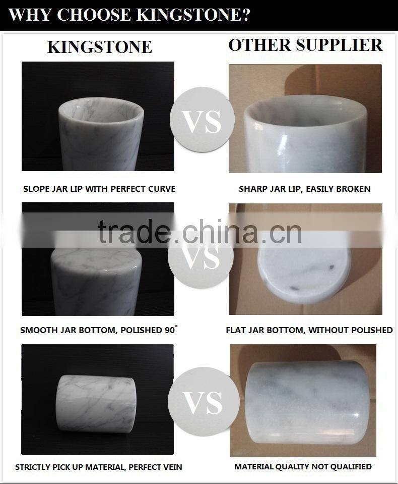 Tableware carrara white hexagon marble coaster/marble cup mat