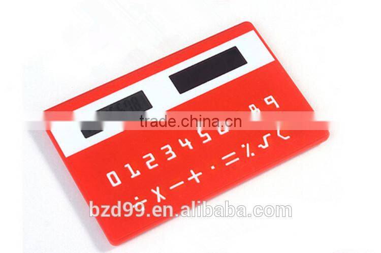 Promotional Gift Solar Power and Card Shape Mini Scientific Calculator / Electronic Gift Logo Custom Printed OEM Manufacturer